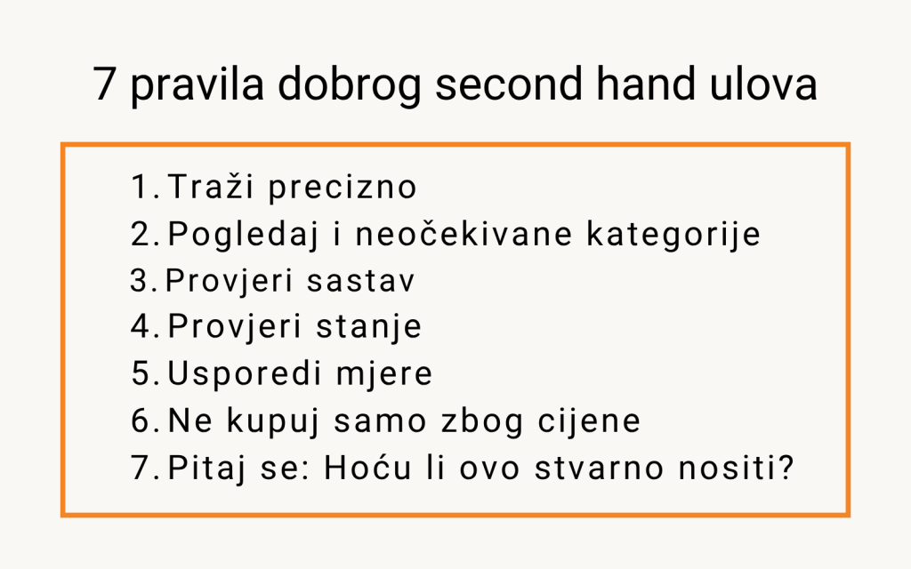 7 savjeta kako pronaći dobar second hand komad